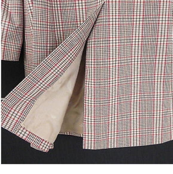Jones Wear Plaid Trench - Picture 2 of 6